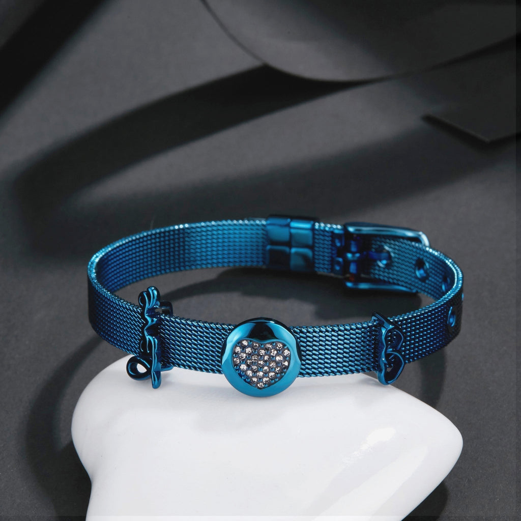 ZINK Women's Blue Stainless Steel Bracelet | ZFBR001BL2