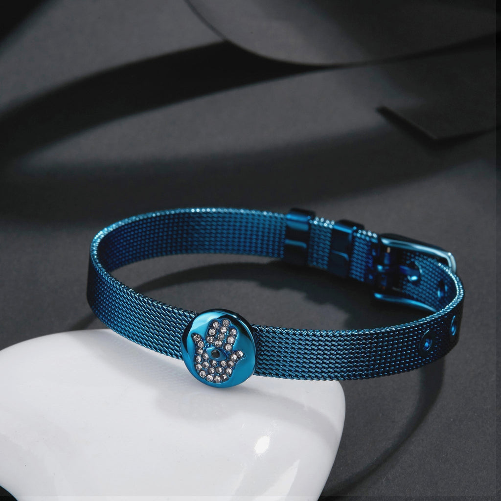 ZINK Women's Blue Stainless Steel Bracelet | ZFBR001BL6