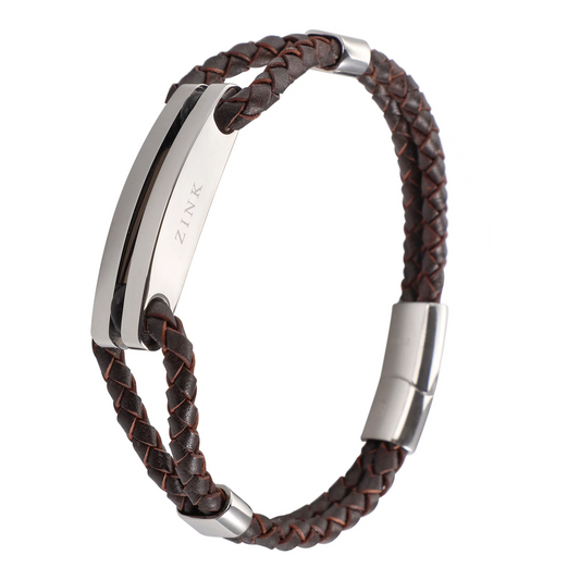 ZJBC016SLPBR-S ZINK Men's Bracelet Outlet