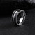 ZINK Men's Silver & Black Stainless Steel Ring | ZJRG016SPS
