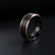 ZINK Men's Rose Gold & Black Ring | ZJRG030TB