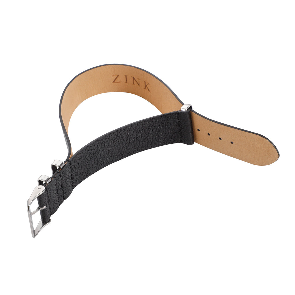 ZLB001BS-24 Zink Textured Genuine Leather Strap Outlet