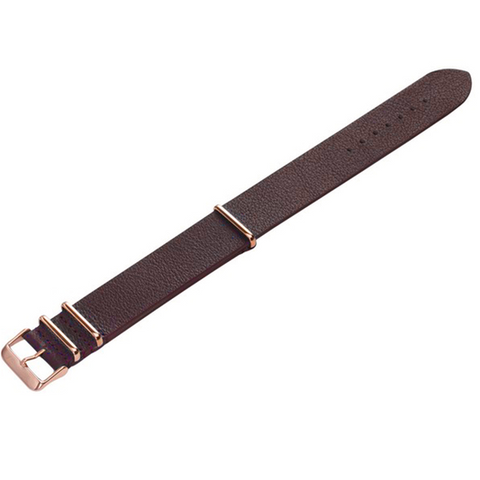 ZLB001BWRG Zink Men's Textured Genuine Leather Strap