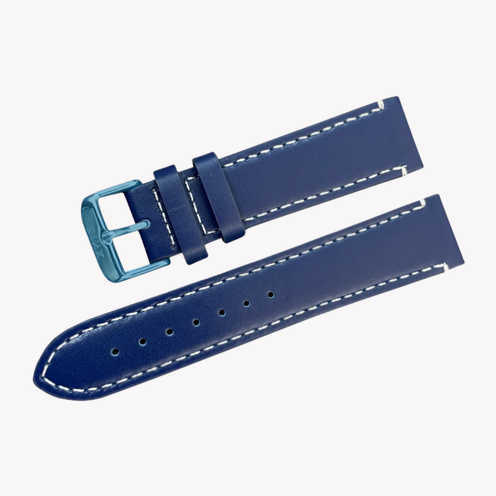 ZINK Men's Blue Leather Watch Band | ZLB003BLOPL