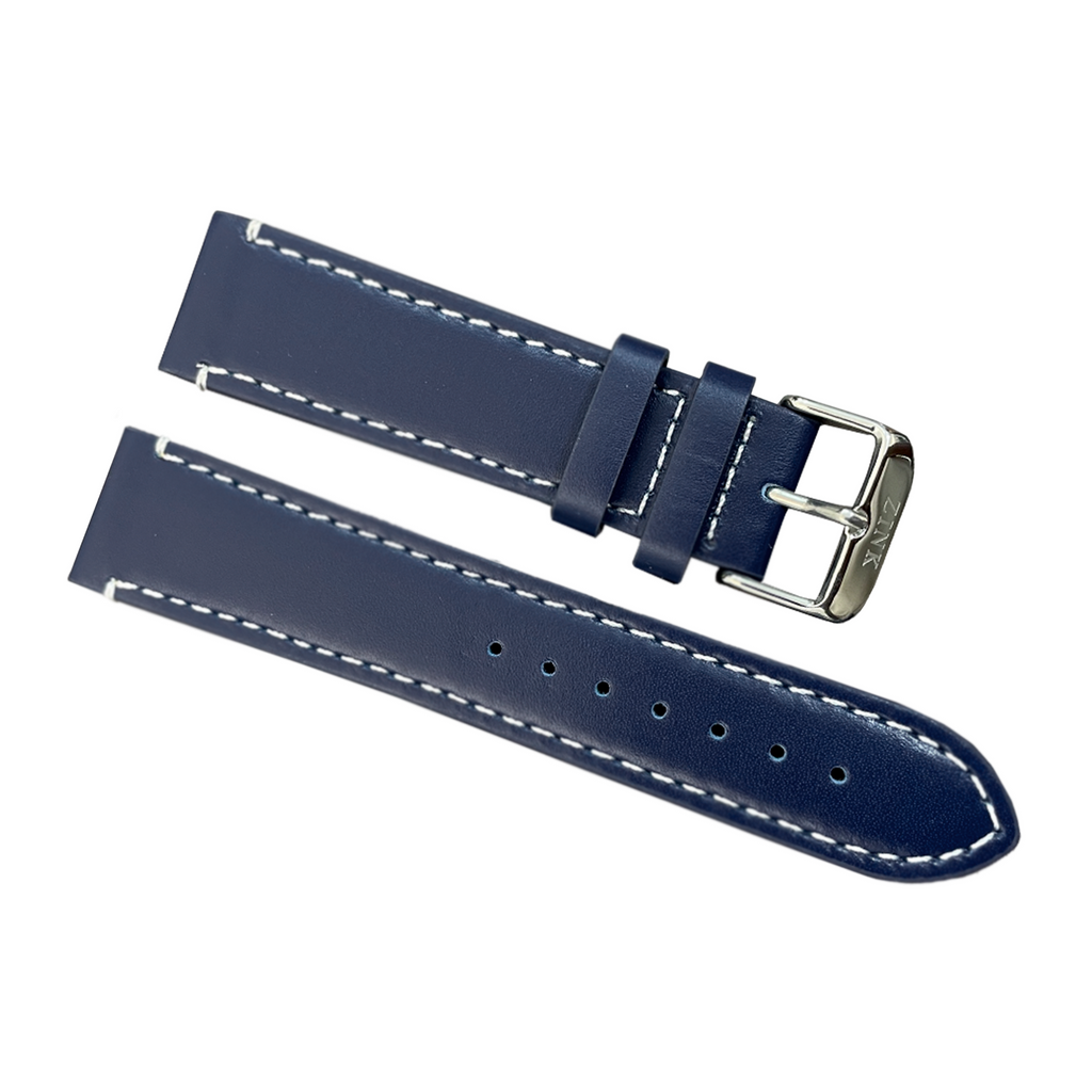 ZLB003BLS-22 Zink Thick Genuine Leather Strap Outlet