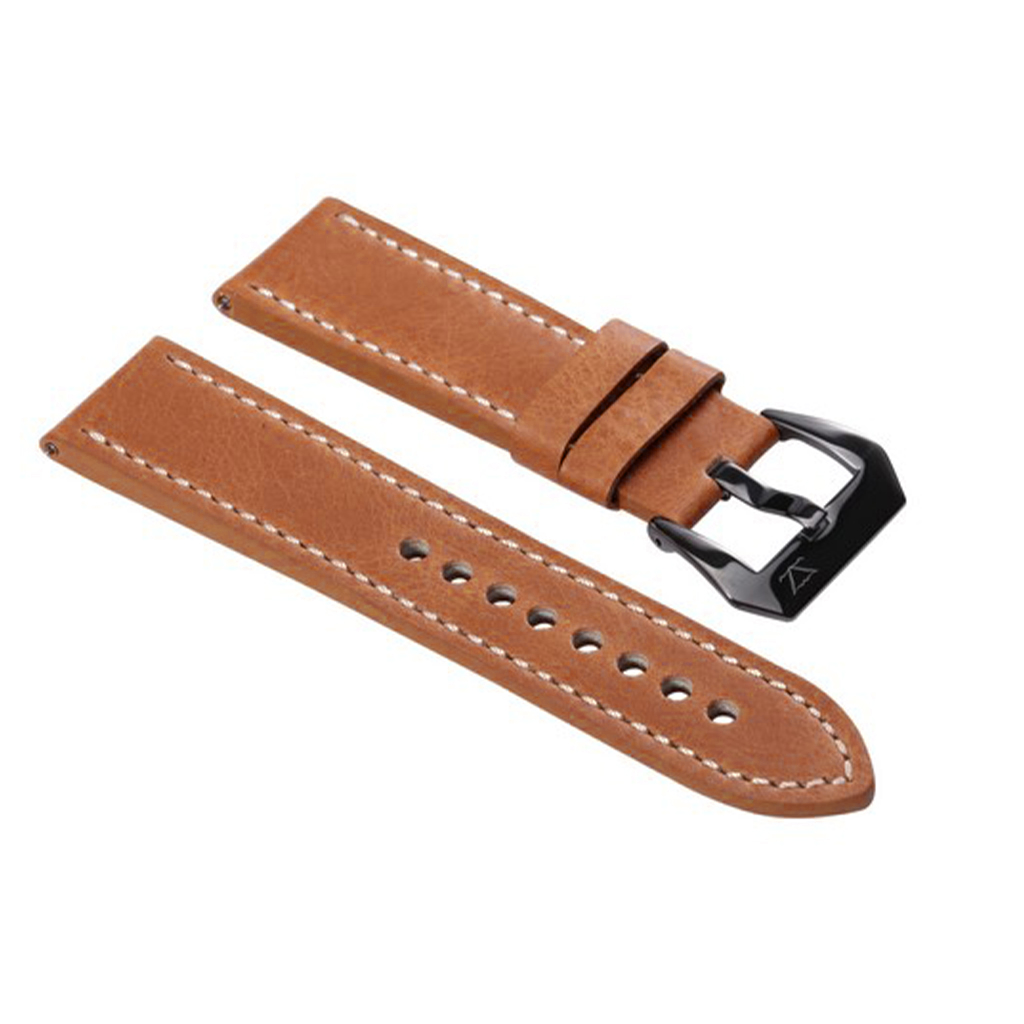 ZLB003BWB-24 Zink Thick Genuine Leather Strap Outlet