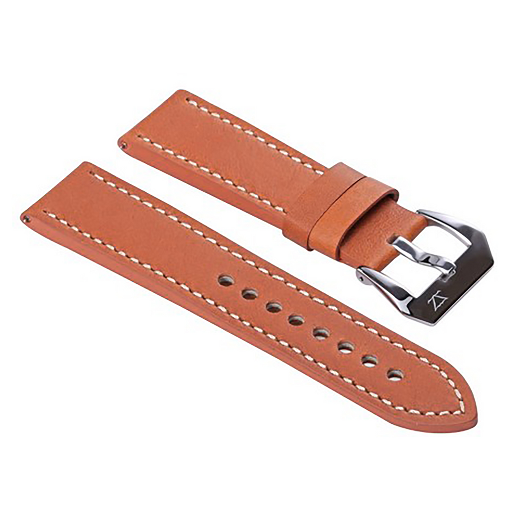 ZLB003BWS-24 Zink Thick Genuine Leather Strap Outlet