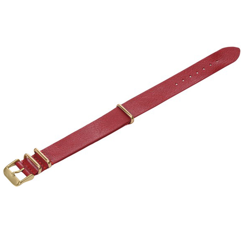 ZLB001RG-18 Zink Textured Genuine Leather Strap Outlet