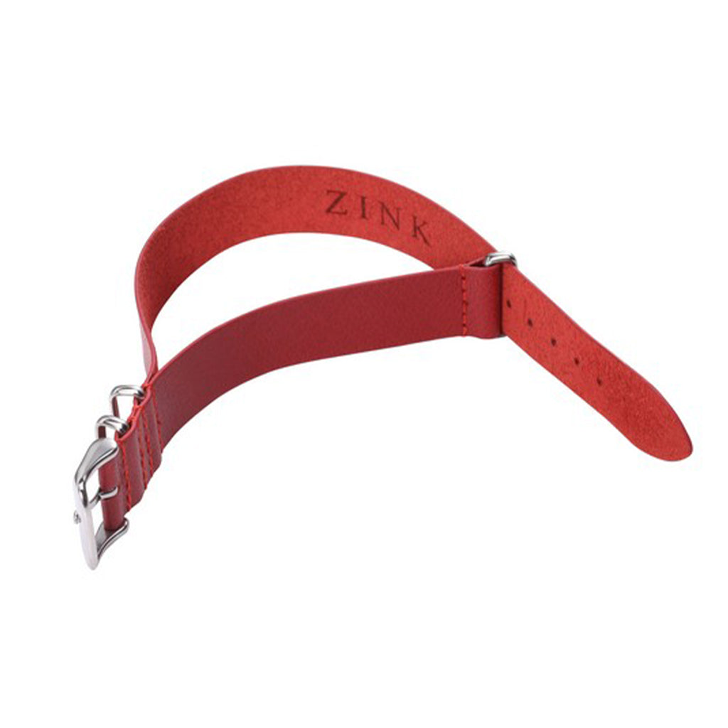 ZLB001RS-18 Zink Textured Genuine Leather Strap Outlet