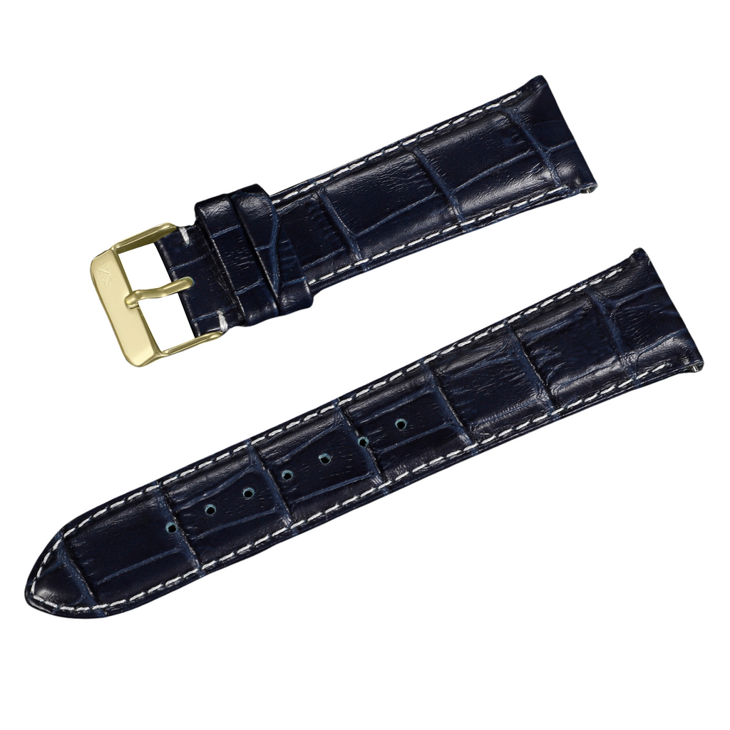 ZLB006DBG-22 Zink Crocodile Embossed Strap Outlet