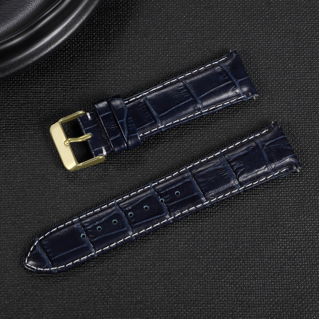 ZLB006DBG-22 Zink Crocodile Embossed Strap Outlet