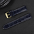 ZINK Men's Leather Watch Band - Dark Blue | ZLB006DBG