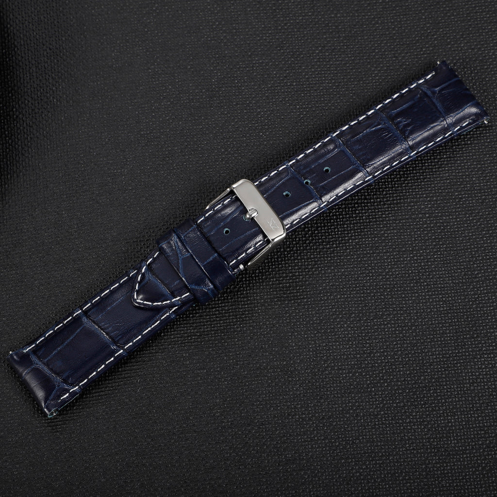 ZLB006DBS-16 Zink Crocodile Embossed Strap Outlet