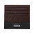 a brown and black card case with a police logo on it