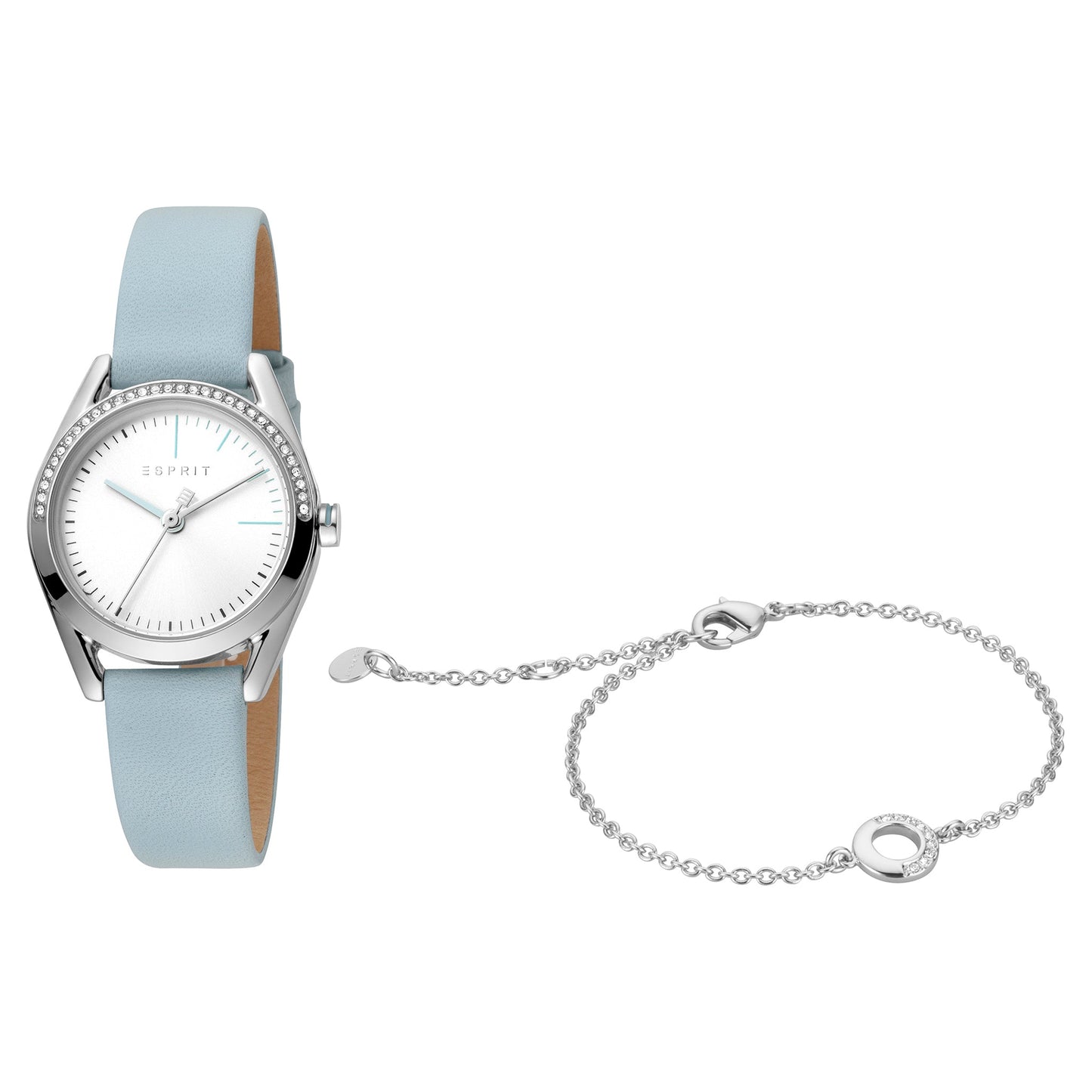 a watch and a chain on a white background