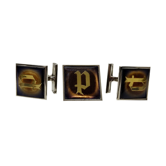 20657CSN-02 POLICE Men's Cufflinks