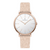 PIERRE CARDIN Women's Watch with Rose Gold Metal Case and Champagne Leather Band